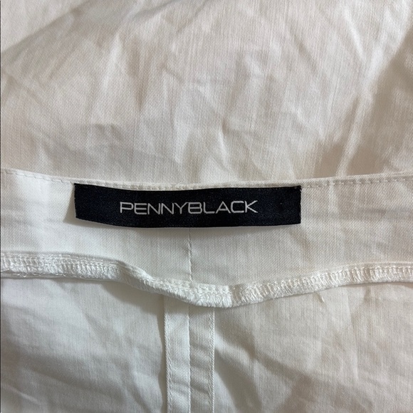 Penny Black by MaxMara Cotton White Short Sleeve Dress with Pockets Size 10 - Picture 6 of 11